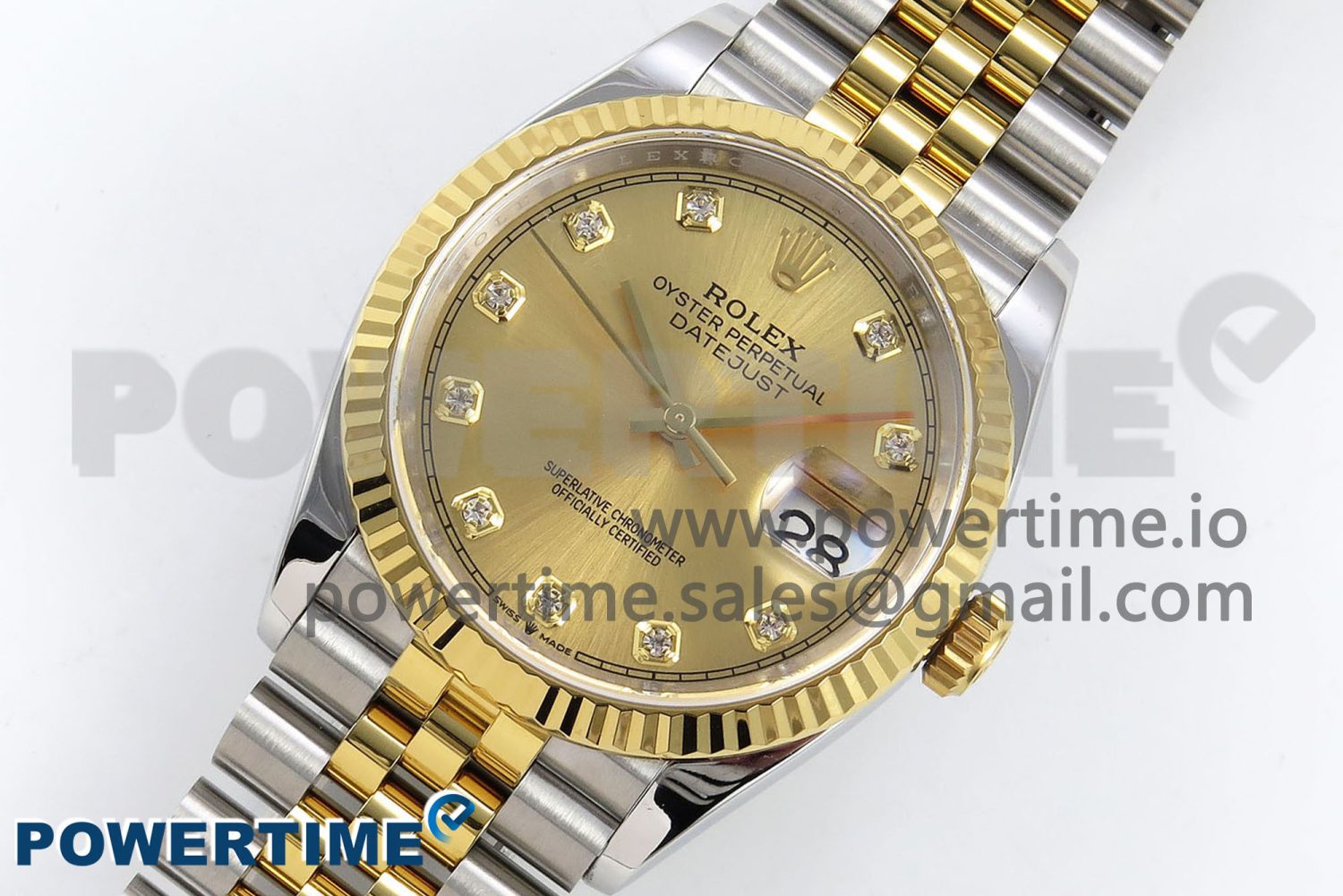 DateJust 36 126233 APF 1:1 Best Edition 904L Steel YG Diamonds Dial on SS/YG Jubilee Bracelet VR3235 - Image 2