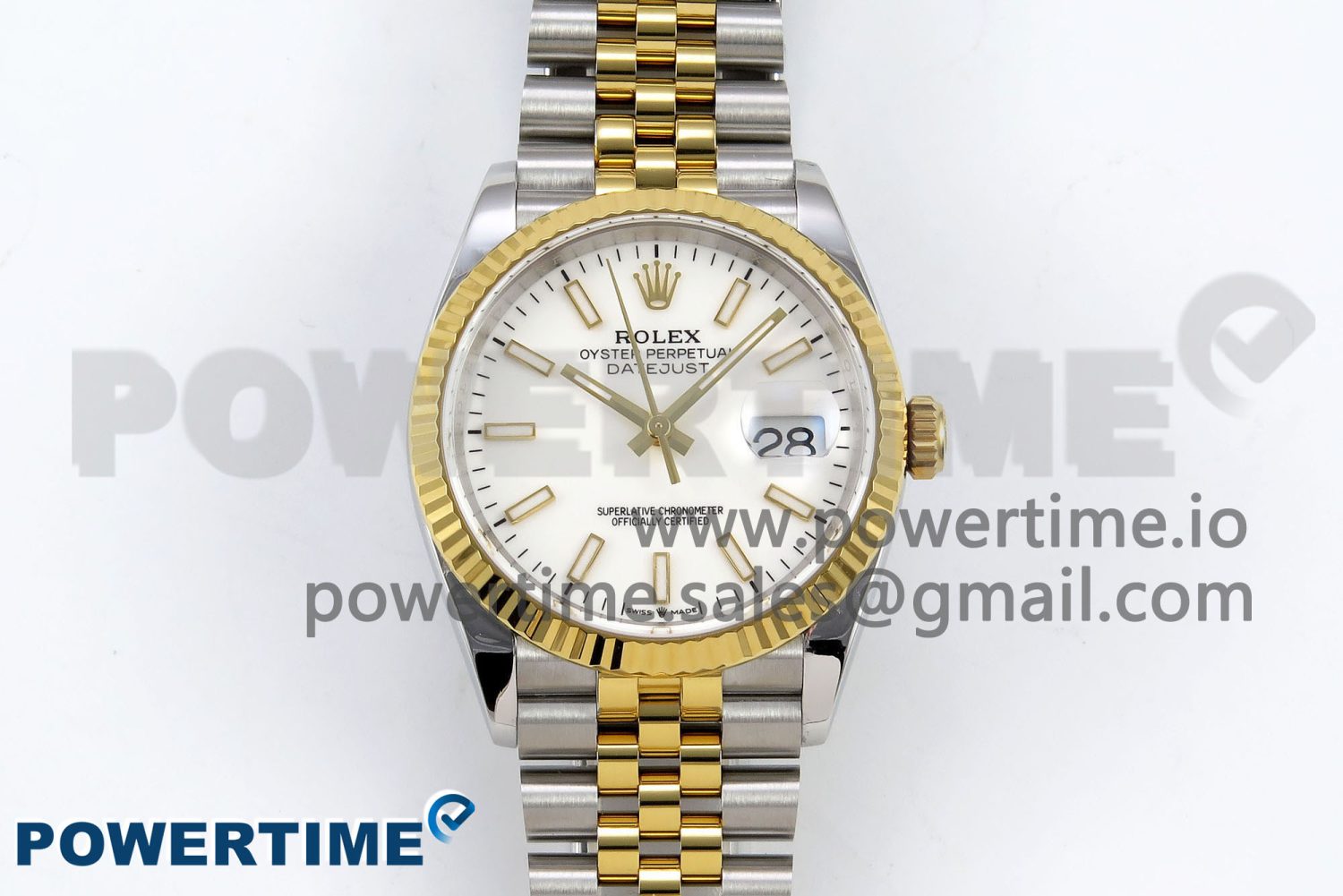 DateJust 36 126233 APF 1:1 Best Edition 904L Steel White Sitck Dial on SS/YG Jubilee Bracelet VR3235 - Image 1
