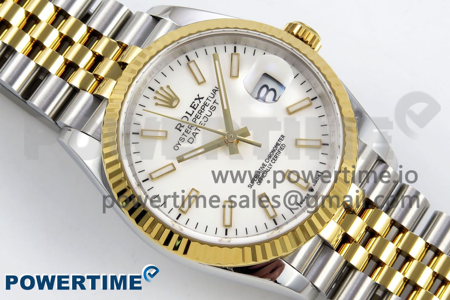 DateJust 36 126233 APF 1:1 Best Edition 904L Steel White Sitck Dial on SS/YG Jubilee Bracelet VR3235 - Image 3