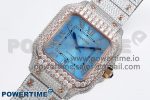 Santos De 40mm TWF 1:1 Best Edition Blue Dial 904L SS/RG Case and Bracelet A2824 - Image 2