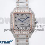 Santos De 40mm TWF 1:1 Best Edition SS Dial 904L SS/RG Case and Bracelet A2824