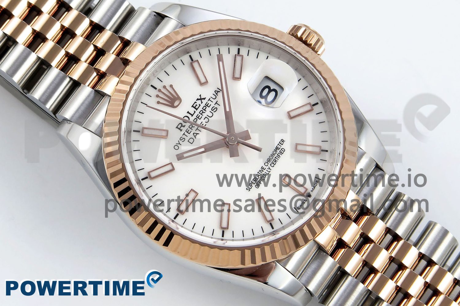 DateJust 36 126231 APF 1:1 Best Edition 904L Steel White Sitck Dial on SS/RG Jubilee Bracelet VR3235 - Image 3