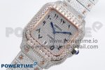 Santos De 40mm TWF 1:1 Best Edition SS Dial 904L SS/RG Case and Bracelet A2824 - Image 2