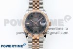 DateJust 36 126231 APF 1:1 Best Edition 904L Steel Gray Dial Green Roman on SS/RG Jubilee Bracelet VR3235