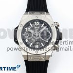 Big Bang Unico 42mm SS BBF 1:1 Best Edition Skeleton Dial on Black Rubber Strap A1280 V2