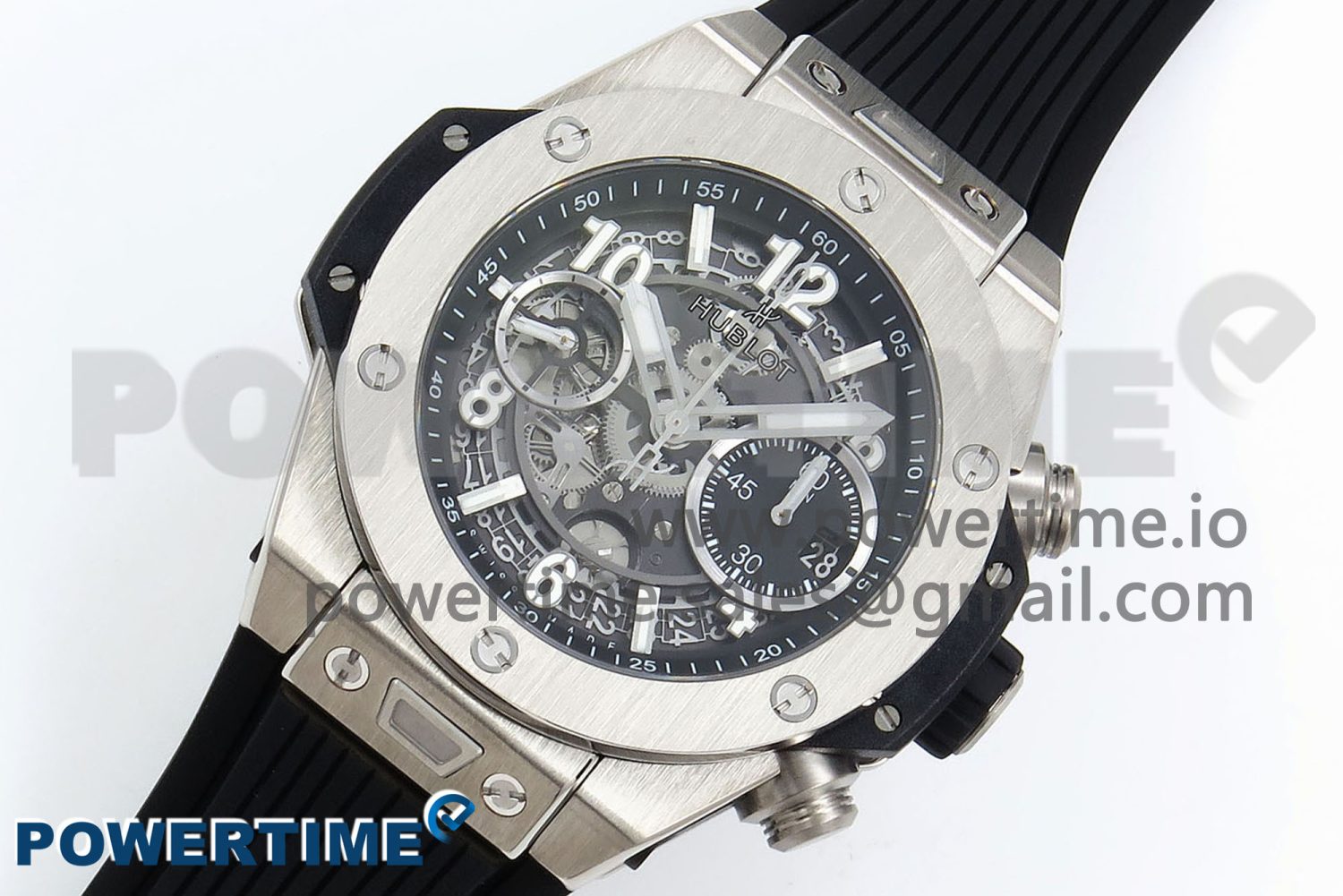 Big Bang Unico 42mm SS BBF 1:1 Best Edition Skeleton Dial on Black Rubber Strap A1280 V2 - Image 2