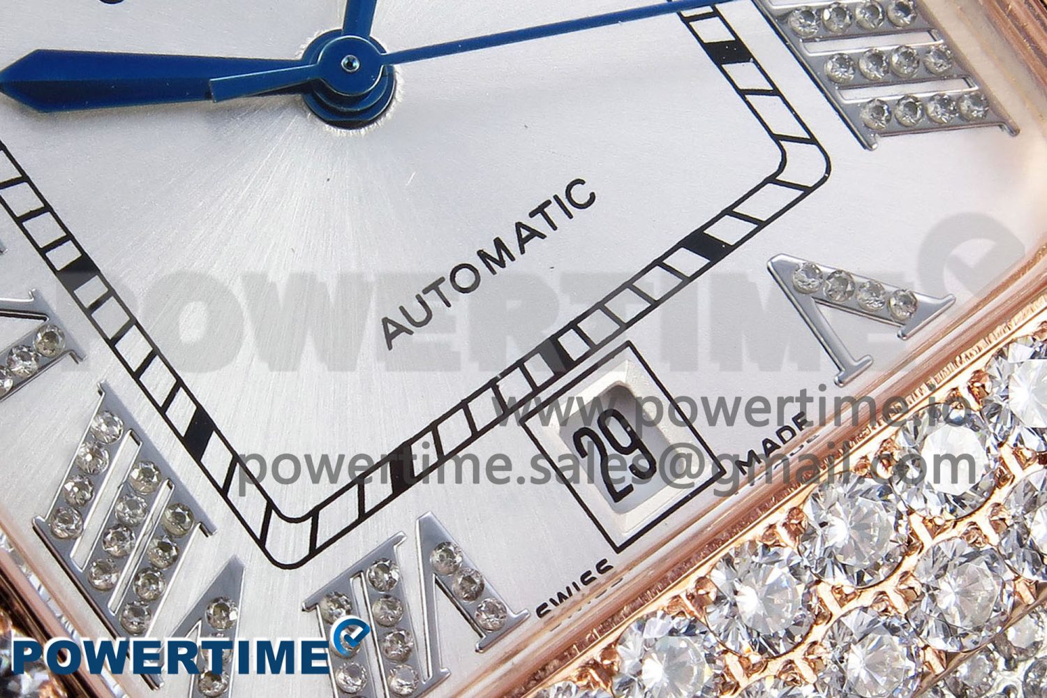 Santos De 40mm TWF 1:1 Best Edition White Dial 904L SS/RG Case and Bracelet A2824 - Image 5