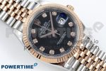 DateJust 36 126231 APF 1:1 Best Edition 904L Steel Black Diamonds Dial on SS/RG Jubilee Bracelet VR3235 - Image 3