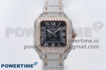 Santos De 40mm TWF 1:1 Best Edition Black Dial 904L SS/RG Case and Bracelet A2824