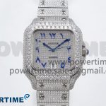 Santos De 40mm TWF 1:1 Best Edition SS Dial 904L SS Case and Bracelet A2824