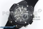 Big Bang Unico 42mm Black Ceramic BBF 1:1 Best Edition Skeleton Dial on Black Rubber Strap A1280 V2 - Image 2