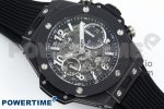 Big Bang Unico 42mm Black Ceramic BBF 1:1 Best Edition Skeleton Dial on Black Rubber Strap A1280 V2 - Image 3