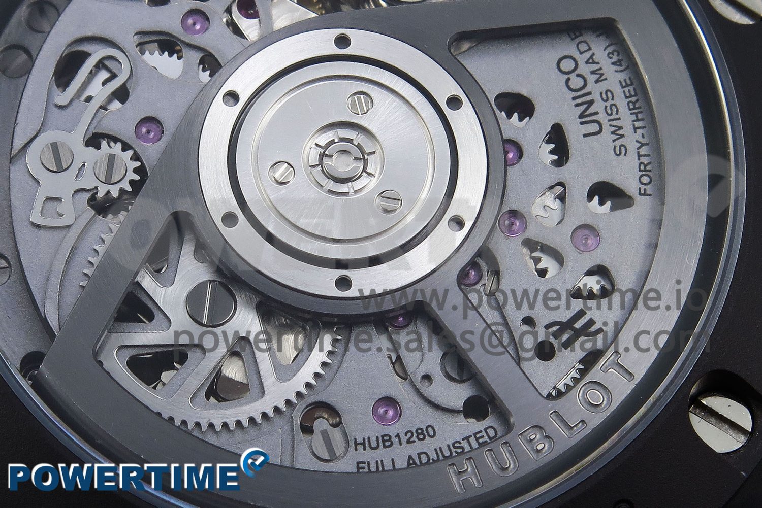 Big Bang Unico 42mm Black Ceramic BBF 1:1 Best Edition Skeleton Dial on Black Rubber Strap A1280 V2 - Image 9