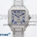 Santos De 40mm TWF 1:1 Best Edition SS Dial 904L SS Case and Bracelet A2824