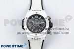 Big Bang Unico 42mm White Ceramic BBF 1:1 Best Edition Skeleton Dial on White Rubber Strap A1280 V2