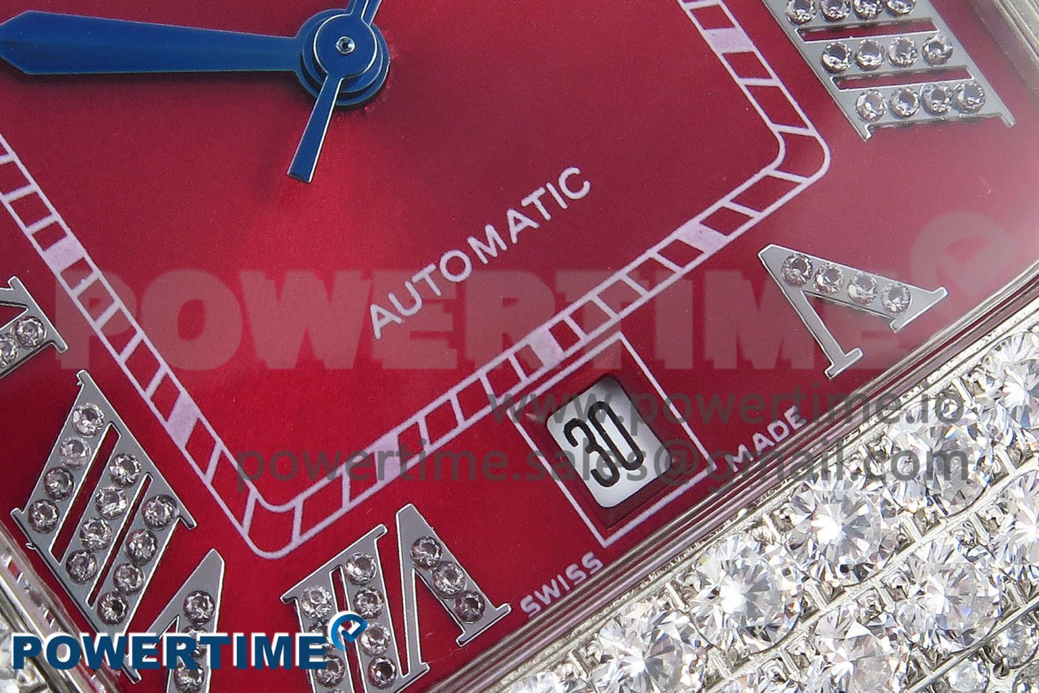 Santos De 40mm TWF 1:1 Best Edition Red Dial 904L SS Case and Bracelet A2824 - Image 5