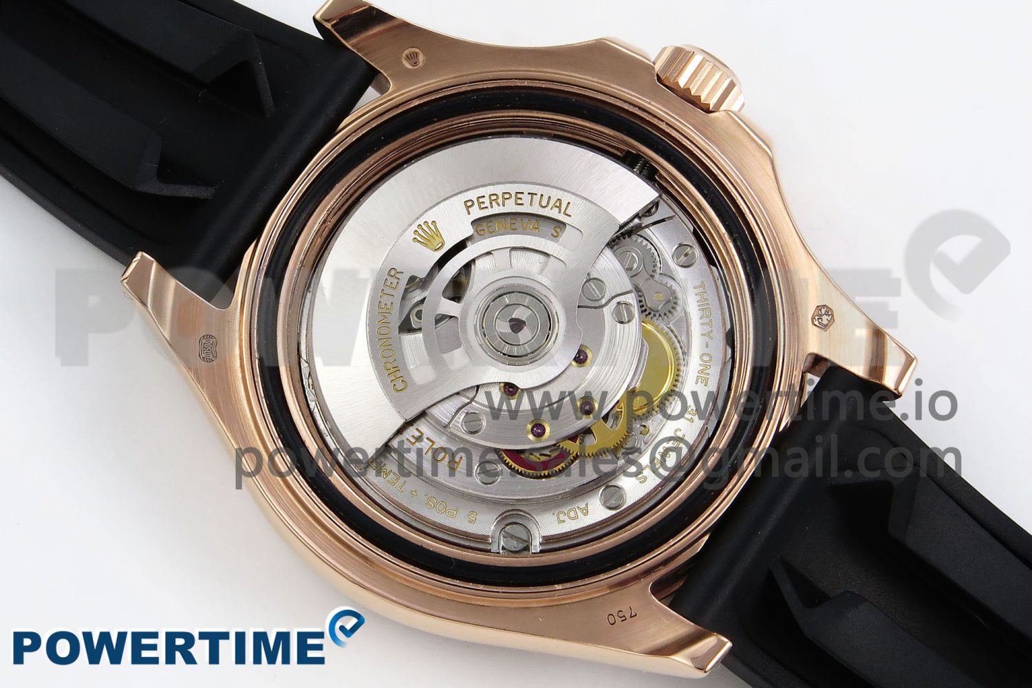 Yacht-Master 126655 KF 1:1 Best Edition Rainbow Bezel RG Wrapped on Oysterflex Strap VR3235 (Gen Weight) - Image 9
