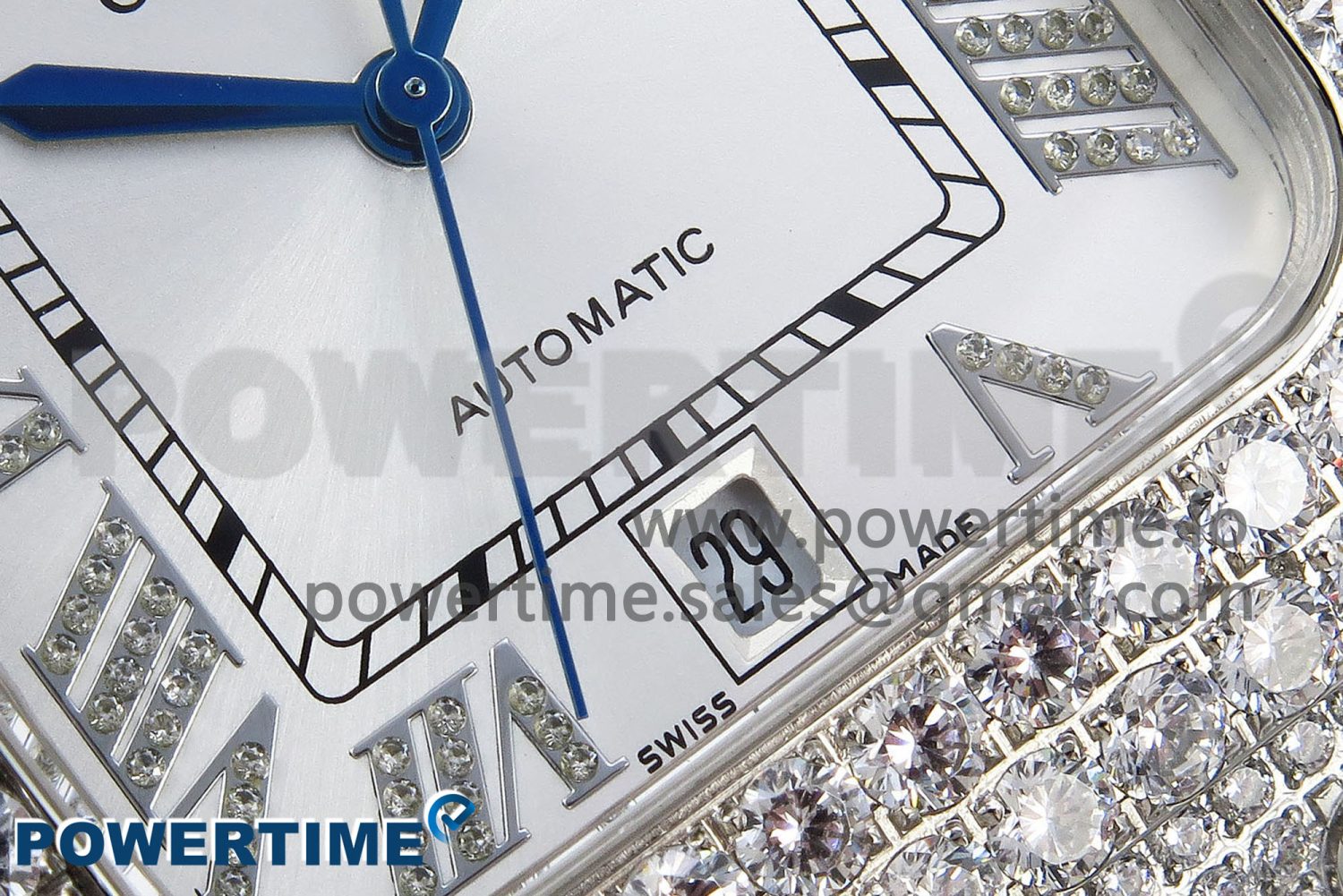 Santos De 40mm TWF 1:1 Best Edition White Dial 904L SS Case and Bracelet A2824 - Image 5