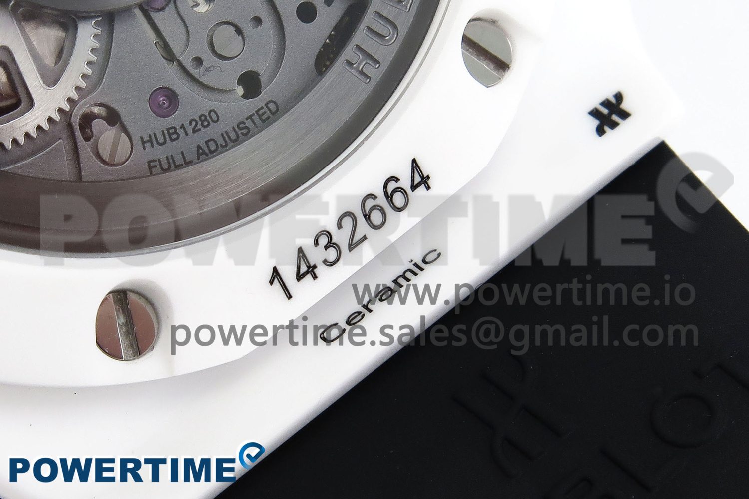 Big Bang Unico 42mm White Ceramic BBF 1:1 Best Edition Skeleton Dial on White Rubber Strap A1280 V2 - Image 12