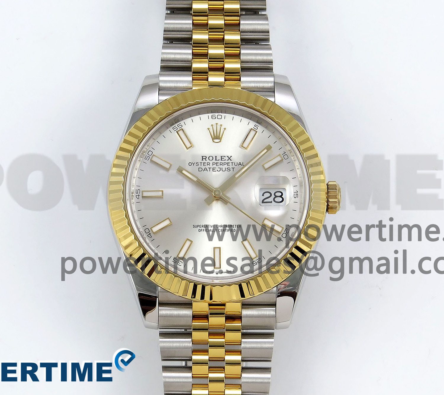DateJust 41 126333 904L SS VSF 1:1 Best Edition Silver Stick Dial on Jubilee Bracelet VS3235