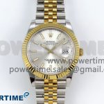 DateJust 41 126333 904L SS VSF 1:1 Best Edition Silver Stick Dial on Jubilee Bracelet VS3235