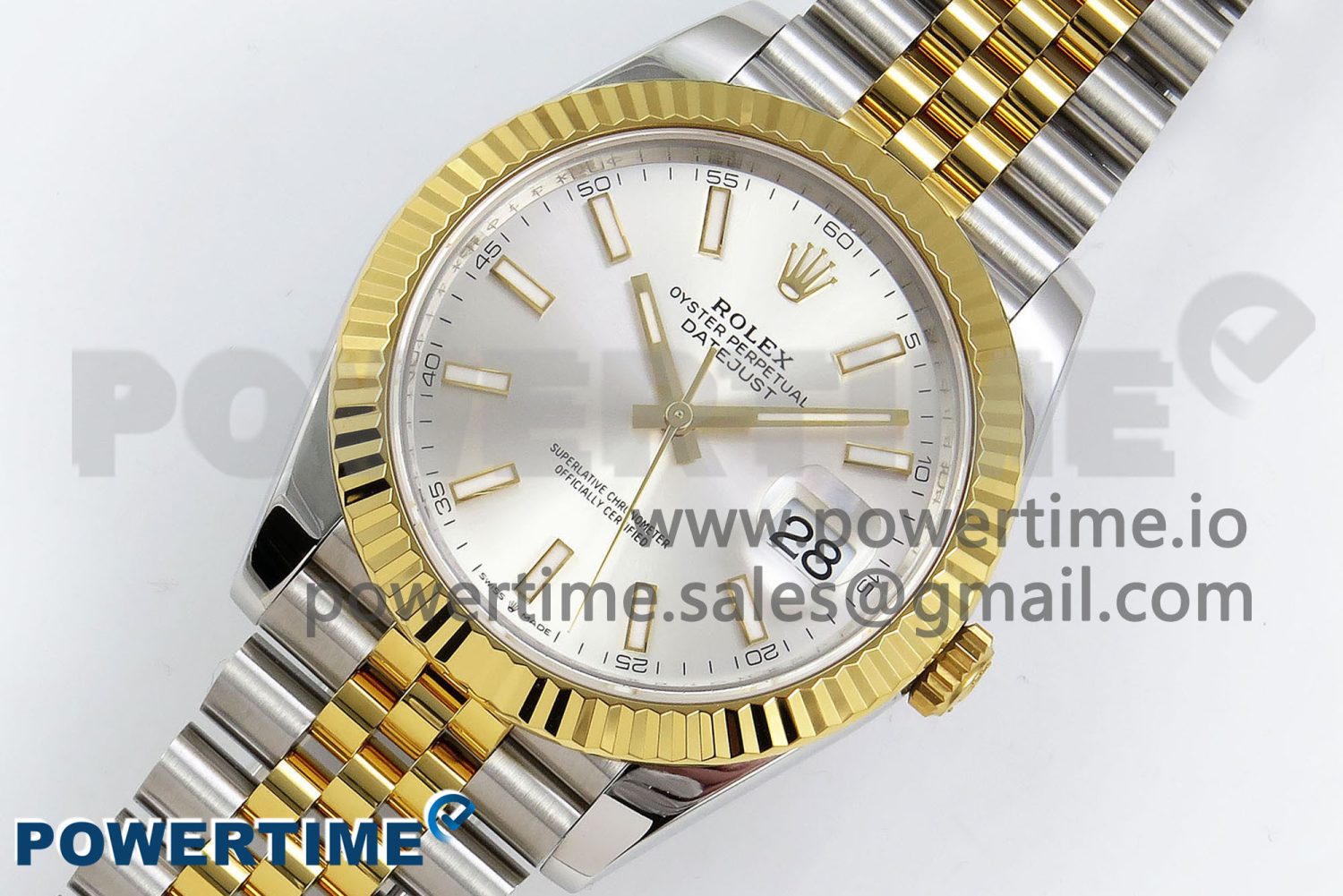 DateJust 41 126333 904L SS VSF 1:1 Best Edition Silver Stick Dial on Jubilee Bracelet VS3235 - Image 2