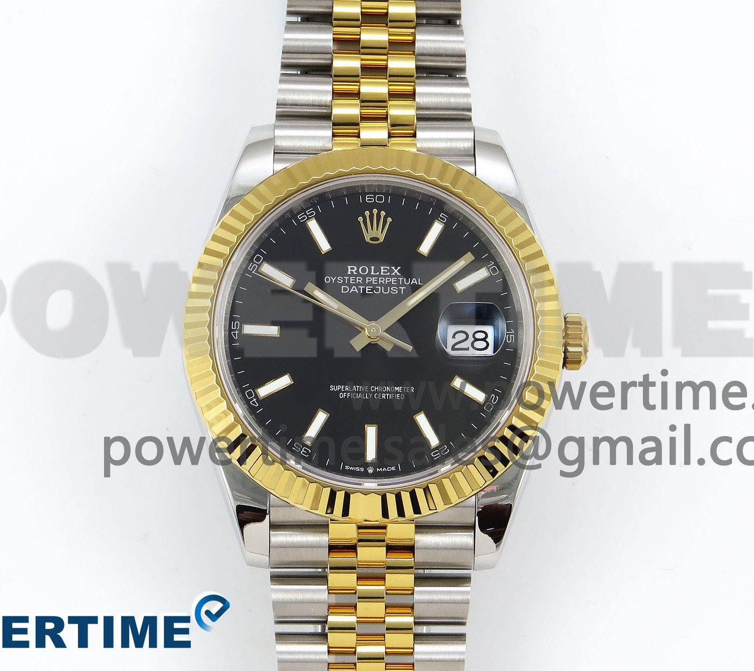 DateJust 41 126333 904L SS VSF 1:1 Best Edition Black Stick Dial on Jubilee Bracelet VS3235
