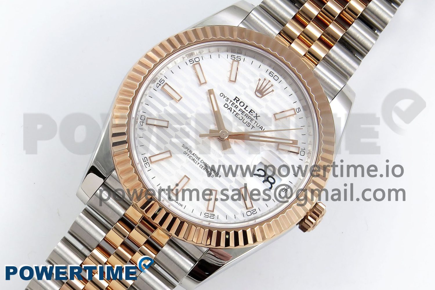 DateJust 41 126331 904L SS VSF 1:1 Best Edition Silver Textured Dial on Jubilee Bracelet VS3235 - Image 2
