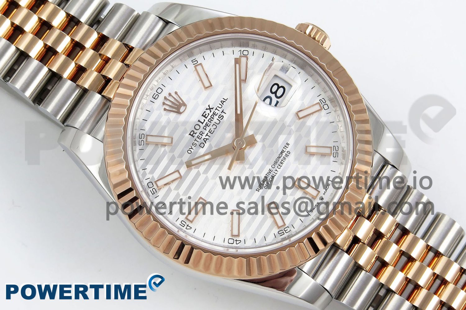 DateJust 41 126331 904L SS VSF 1:1 Best Edition Silver Textured Dial on Jubilee Bracelet VS3235 - Image 3