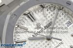 Royal Oak 37mm 15450 SS ZF 1:1 Best Edition White Textured Dial on SS Bracelet SA3120 Super Clone - Image 4
