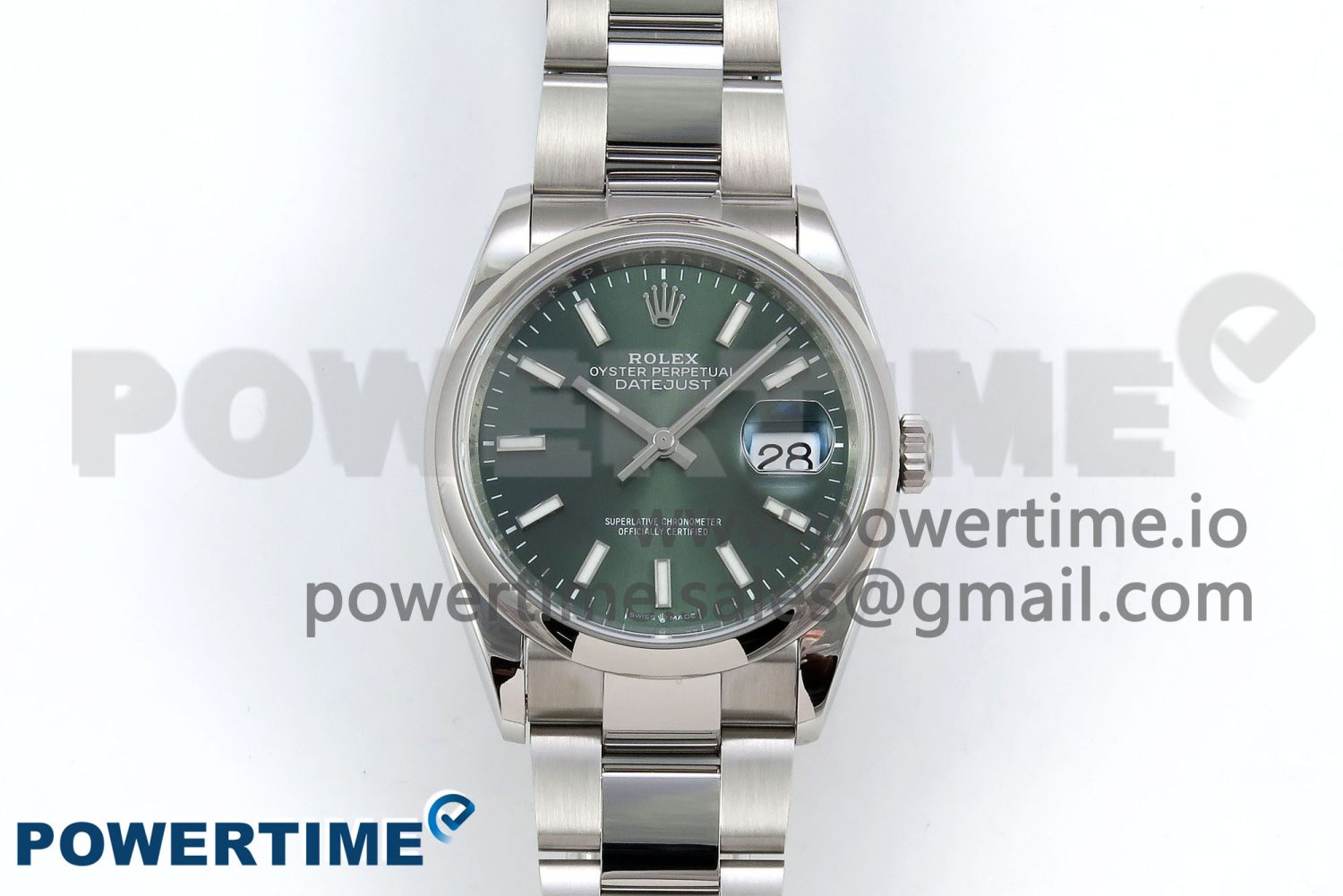 DateJust 36 SS 126200 VSF 1:1 Best Edition 904L Steel Green Dial on Oyster Bracelet VS3235 - Image 1