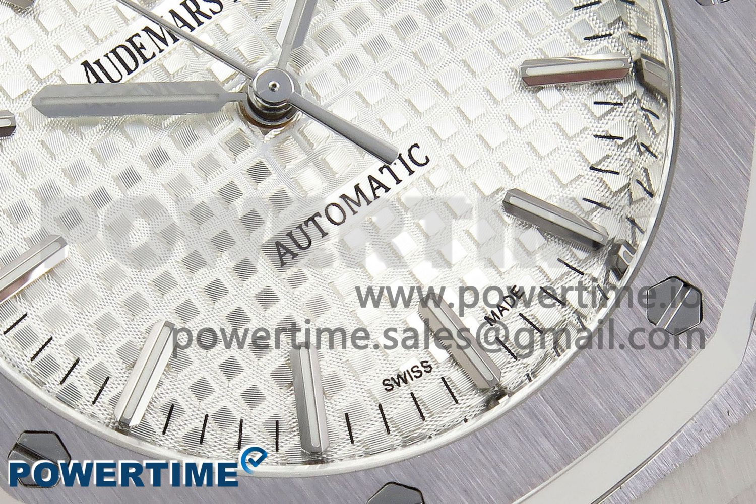 Royal Oak 37mm 15450 SS ZF 1:1 Best Edition White Textured Dial on SS Bracelet SA3120 Super Clone - Image 5