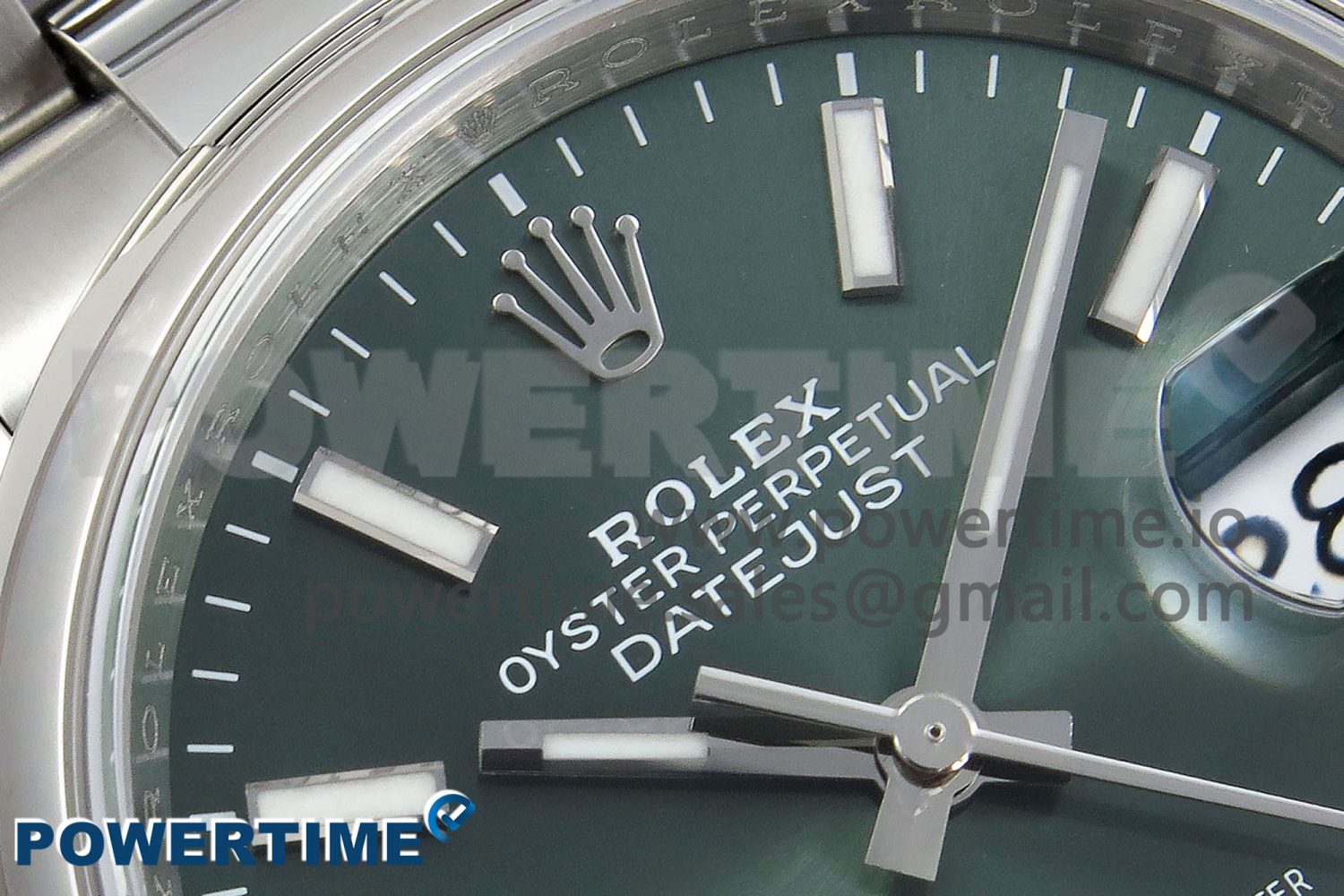 DateJust 36 SS 126200 VSF 1:1 Best Edition 904L Steel Green Dial on Oyster Bracelet VS3235 - Image 4