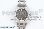 Royal Oak 37mm 15450 SS ZF 1:1 Best Edition Gray Textured Dial on SS Bracelet SA3120 Super Clone