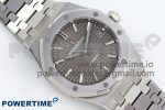 Royal Oak 37mm 15450 SS ZF 1:1 Best Edition Gray Textured Dial on SS Bracelet SA3120 Super Clone - Image 3