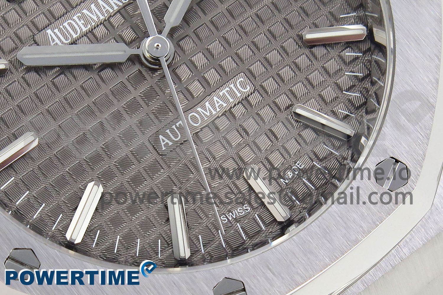 Royal Oak 37mm 15450 SS ZF 1:1 Best Edition Gray Textured Dial on SS Bracelet SA3120 Super Clone - Image 5