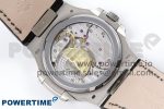 Nautilus 5712 SS PPF 1:1 Best Edition Blue Dial on Black Leather Strap A240 Super Clone V2 - Image 8
