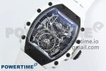 RM21-02 Tourbillon NTPT RMF Best Edition Skeleton Dial on White Rubber Strap - Image 2