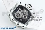 RM21-02 Tourbillon NTPT RMF Best Edition Skeleton Dial on White Rubber Strap - Image 8