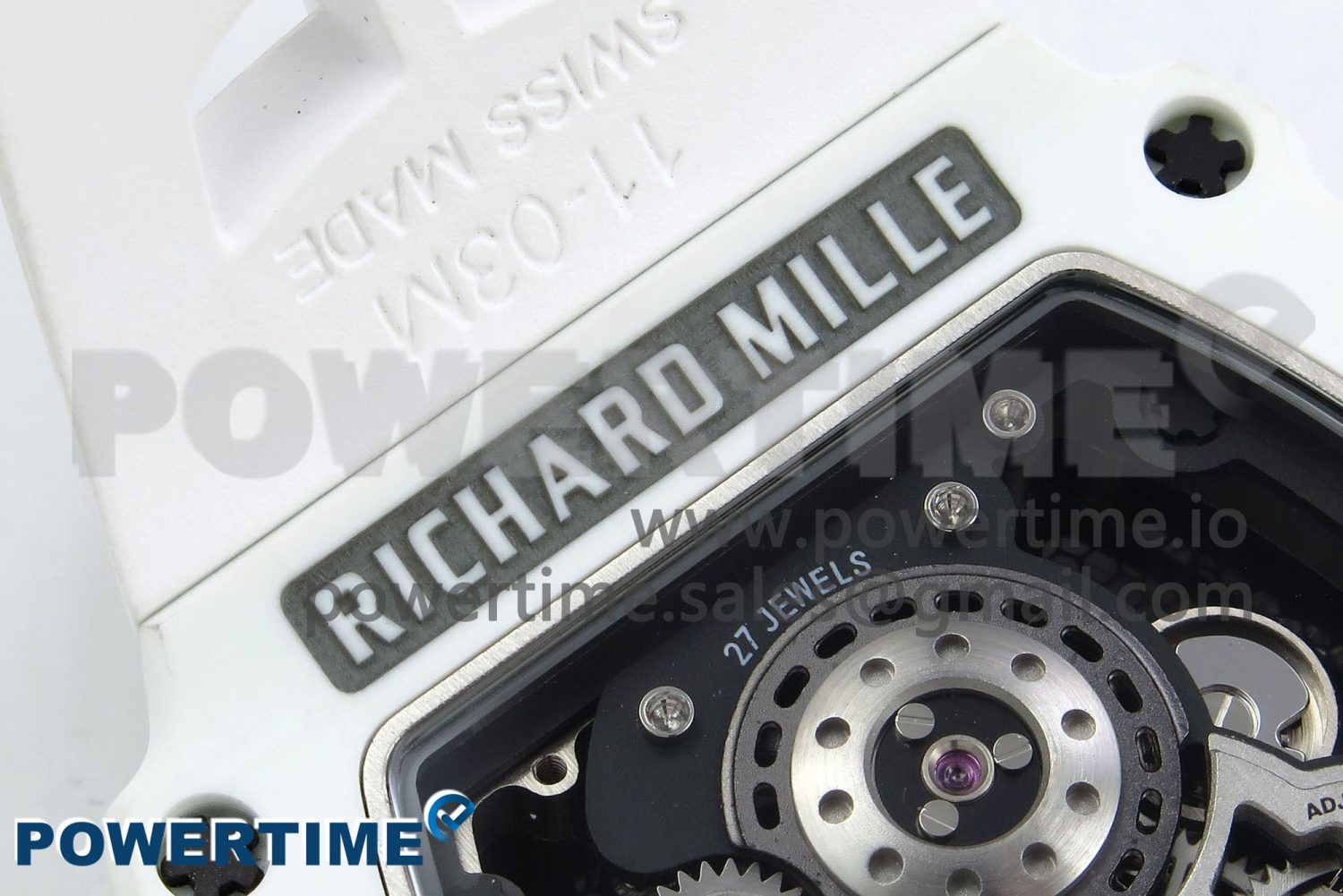 RM21-02 Tourbillon NTPT RMF Best Edition Skeleton Dial on White Rubber Strap - Image 9