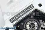 RM21-02 Tourbillon NTPT RMF Best Edition Skeleton Dial on White Rubber Strap - Image 9
