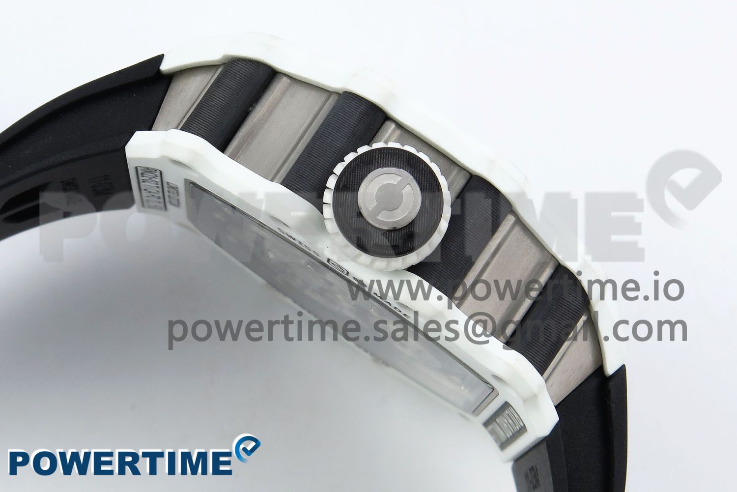RM21-02 Tourbillon NTPT RMF Best Edition Skeleton Dial on Black Rubber Strap - Image 6