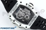 RM21-02 Tourbillon NTPT RMF Best Edition Skeleton Dial on Black Rubber Strap - Image 8