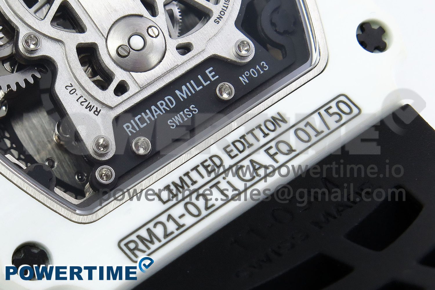 RM21-02 Tourbillon NTPT RMF Best Edition Skeleton Dial on Black Rubber Strap - Image 10