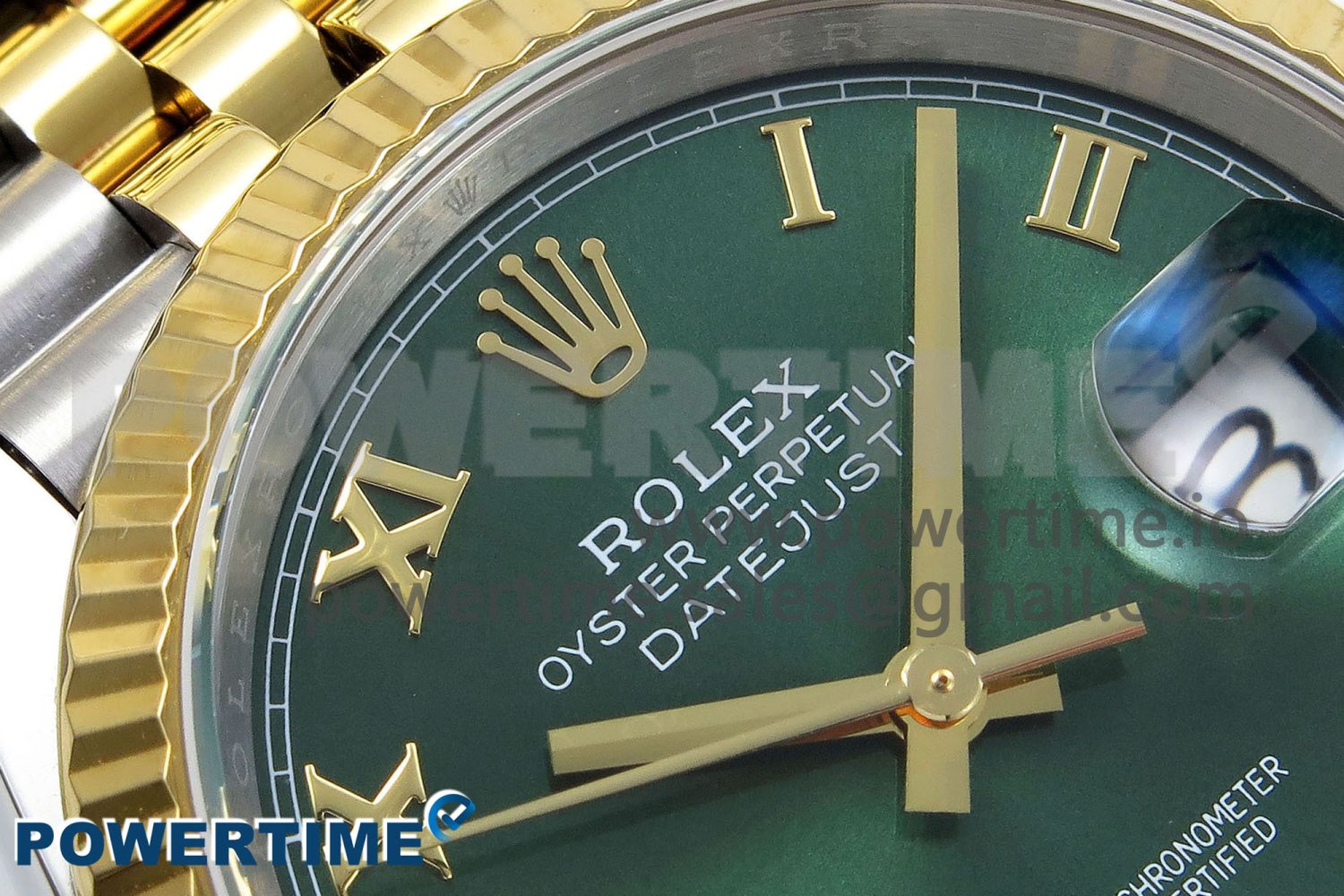 DateJust 36 126233 APF 1:1 Best Edition 904L Steel Green Diamond Roman Dial on Jubilee Bracelet VR3235 - Image 4