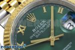 DateJust 36 126233 APF 1:1 Best Edition 904L Steel Green Diamond Roman Dial on Jubilee Bracelet VR3235 - Image 4