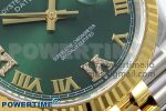 DateJust 36 126233 APF 1:1 Best Edition 904L Steel Green Diamond Roman Dial on Jubilee Bracelet VR3235 - Image 5
