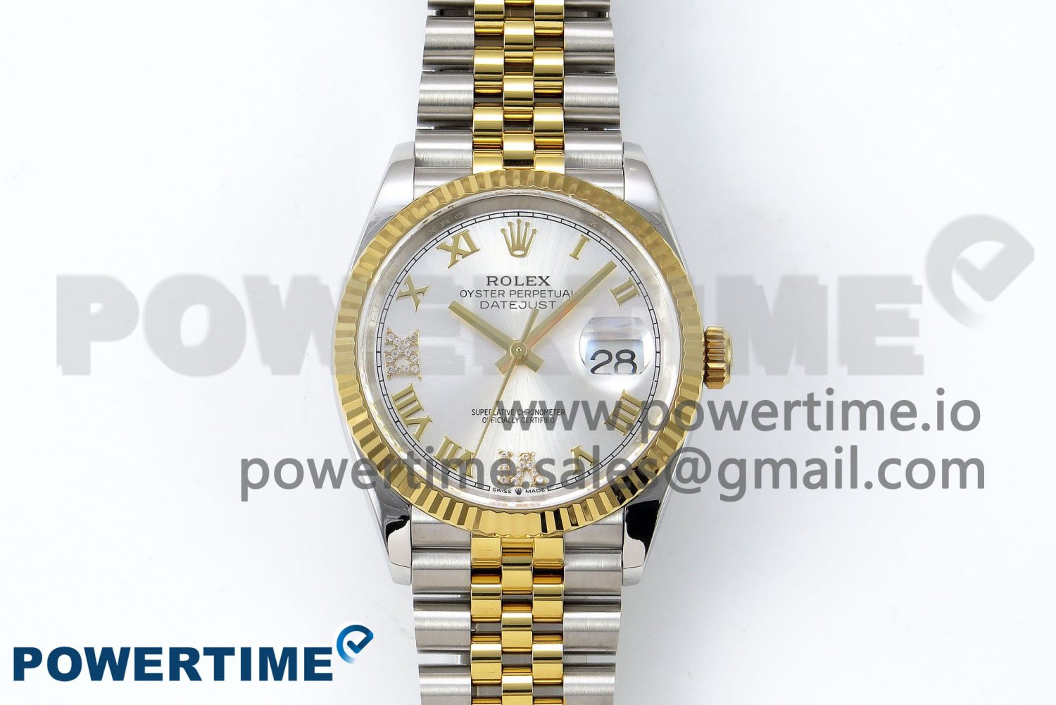 DateJust 36 126233 APF 1:1 Best Edition 904L Steel Silver Diamond Roman Dial on Jubilee Bracelet VR3235 - Image 1