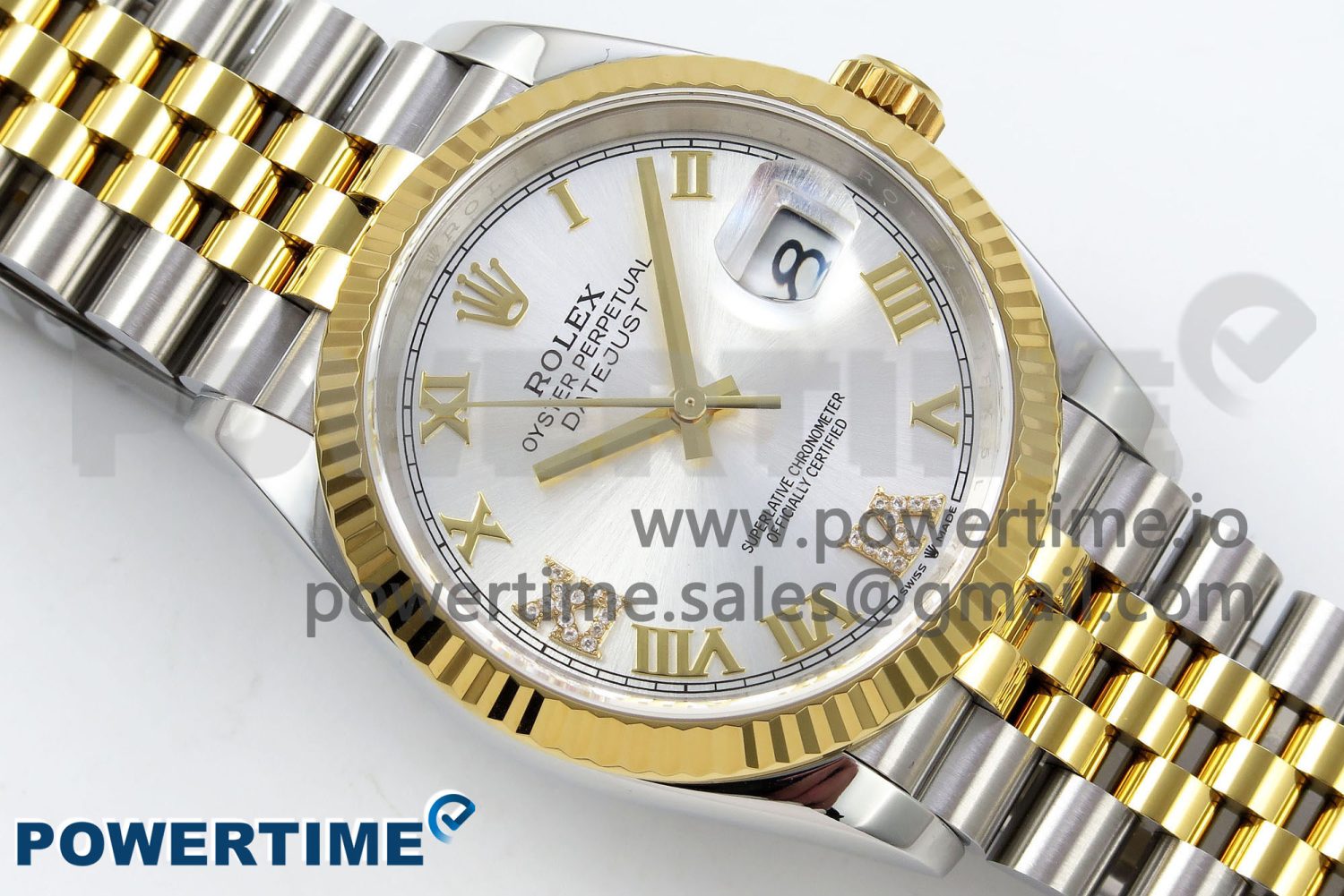 DateJust 36 126233 APF 1:1 Best Edition 904L Steel Silver Diamond Roman Dial on Jubilee Bracelet VR3235 - Image 3