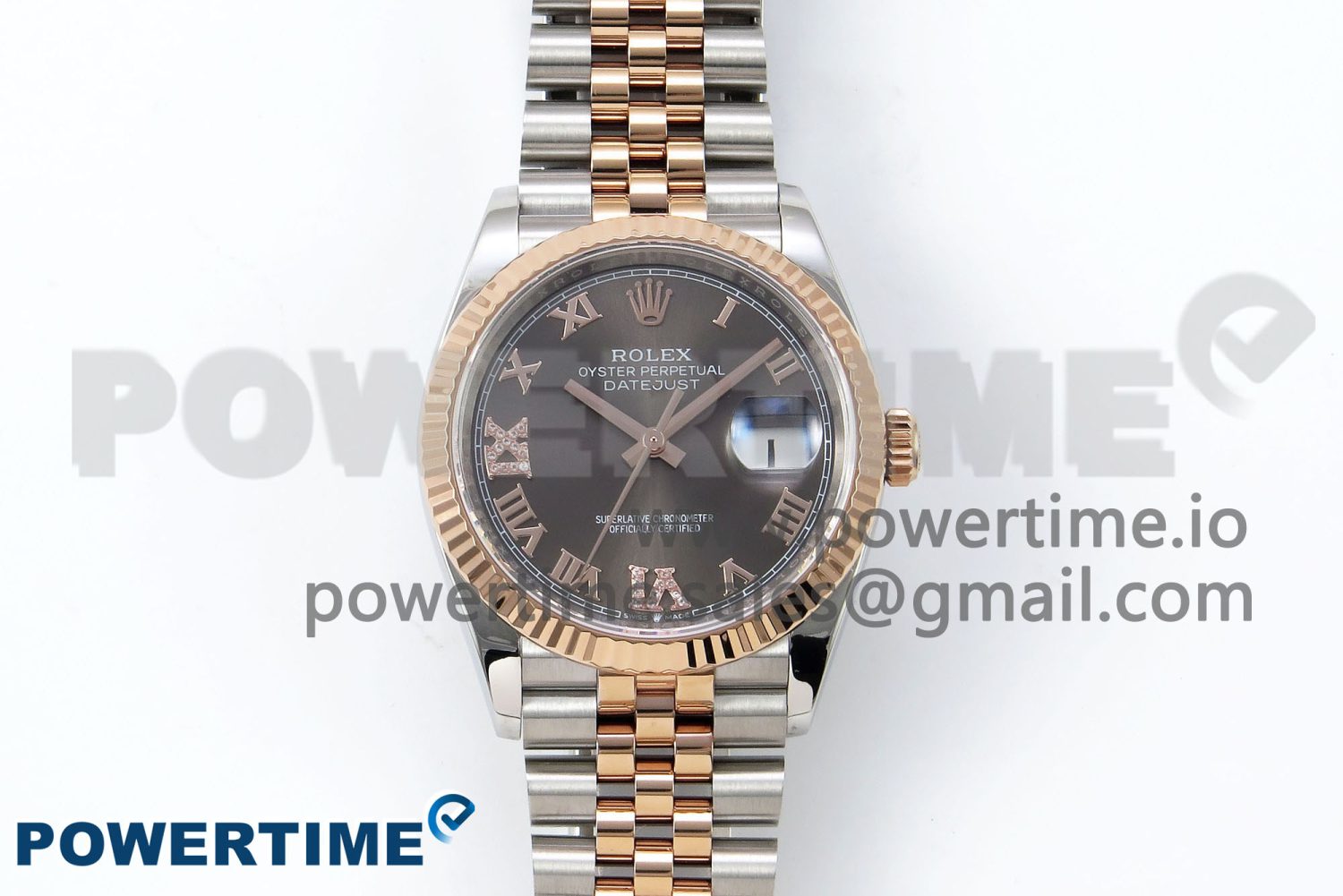 DateJust 36 126231 APF 1:1 Best Edition 904L Steel Brown Diamond Roman Dial on Jubilee Bracelet VR3235 - Image 1